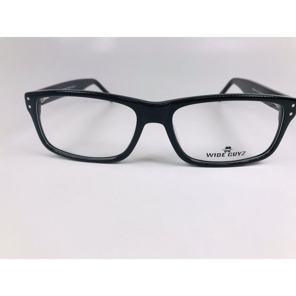 New Wide Guyz Black FRANKIE Eyeglasses 58mm for The Stylish Large Man - Picture 3 of 12